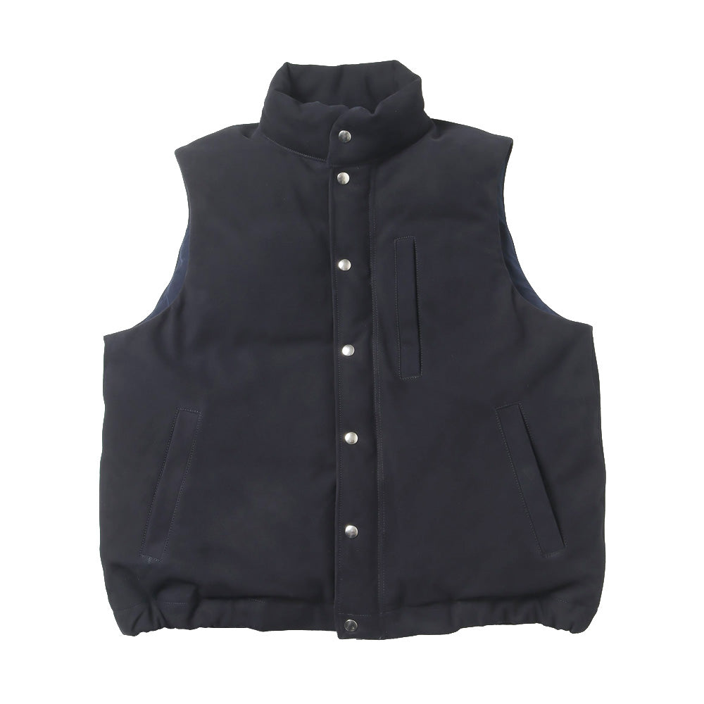 Suede Down Vest