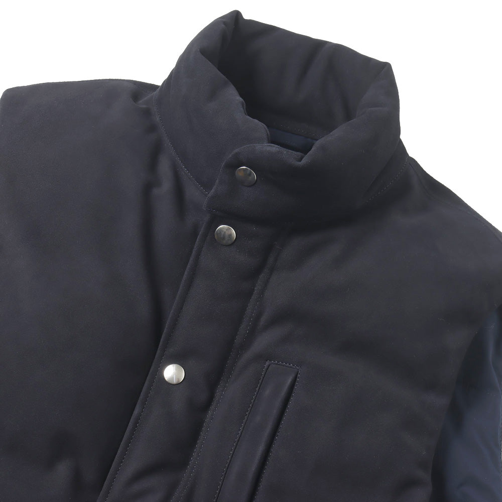 Suede Down Vest
