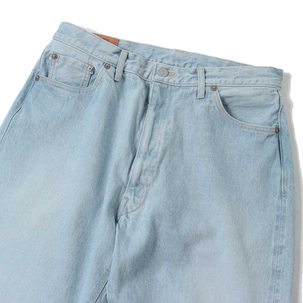 5P Zipper Front Denim Pants(INDIGO ICE WASH)