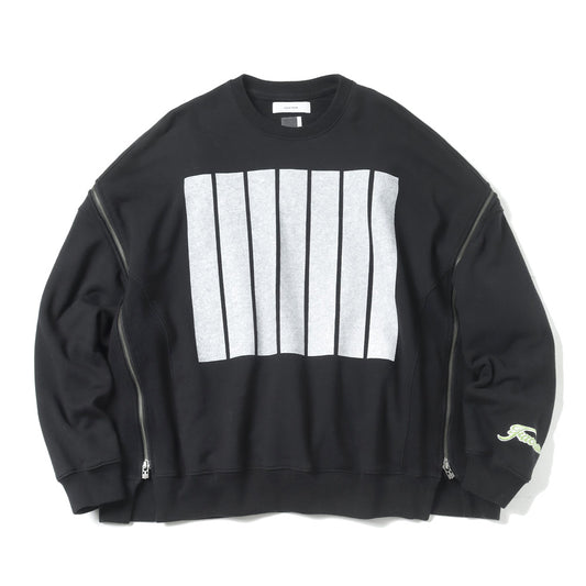 7 BARS ZIPPER SWEAT