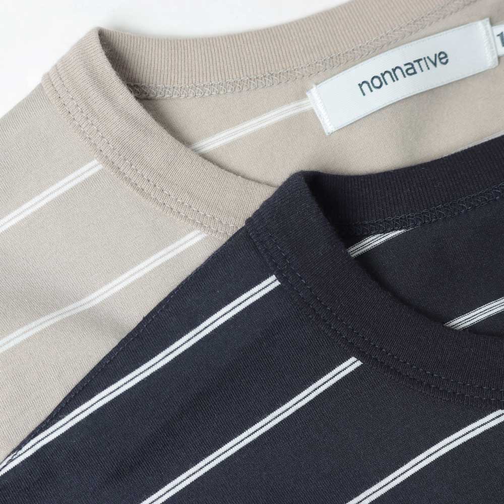 DWELLER S/S TEE BORDER COTTON JERSEY