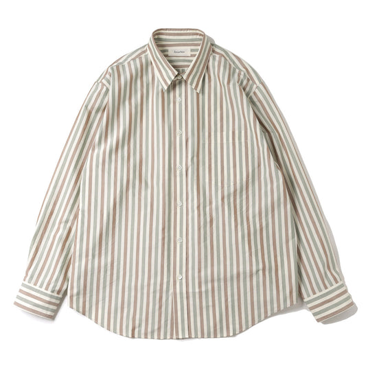 Cotton Silk Stripe Shirt