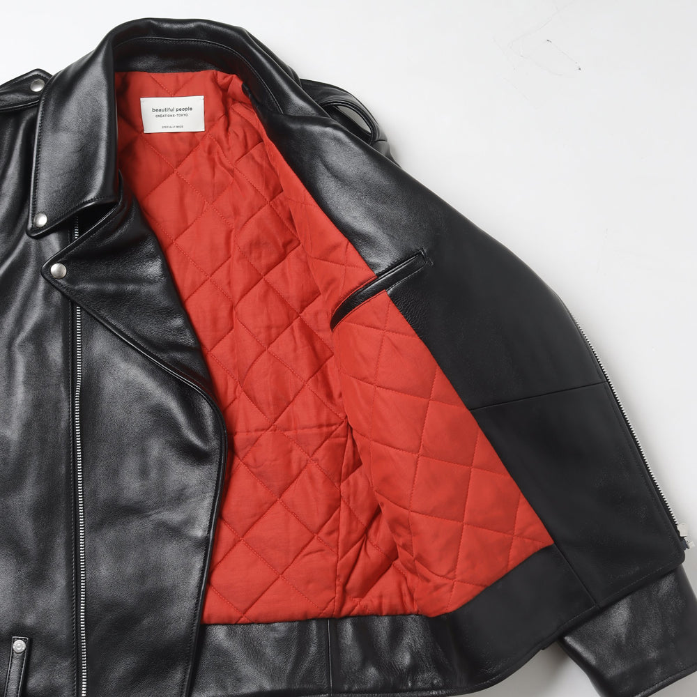 vintage leather BIG Dpocket ridersjacket