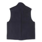 ZIP UP VEST WOOL SILK BEAVER