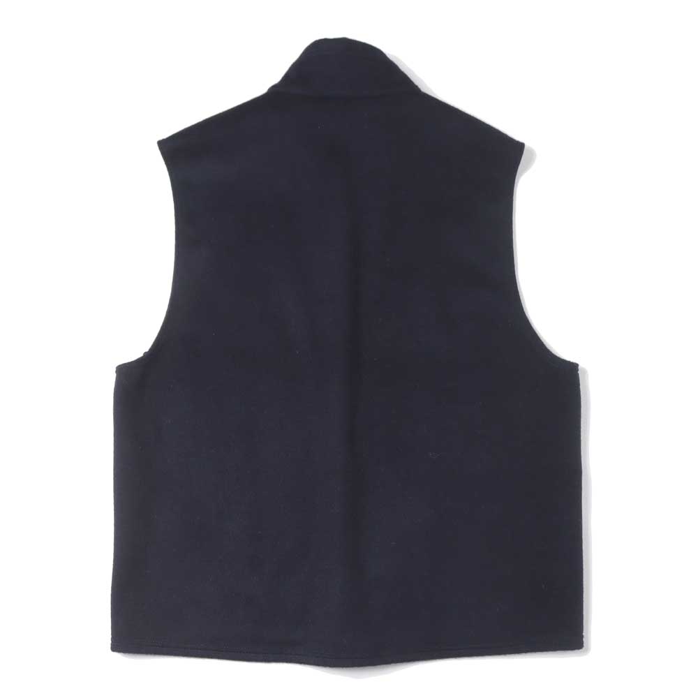 ZIP UP VEST WOOL SILK BEAVER