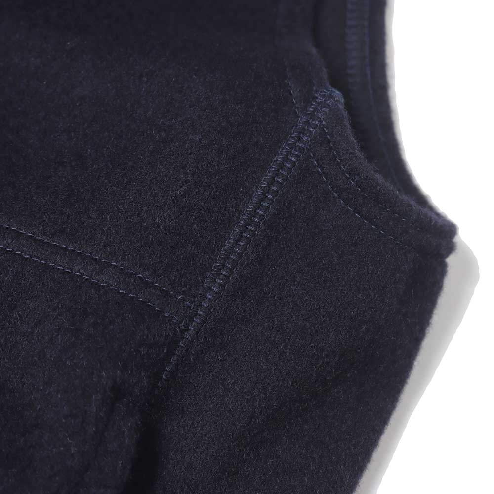ZIP UP VEST WOOL SILK BEAVER