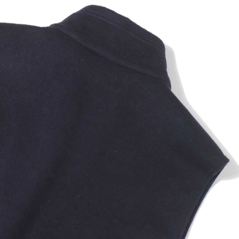 ZIP UP VEST WOOL SILK BEAVER