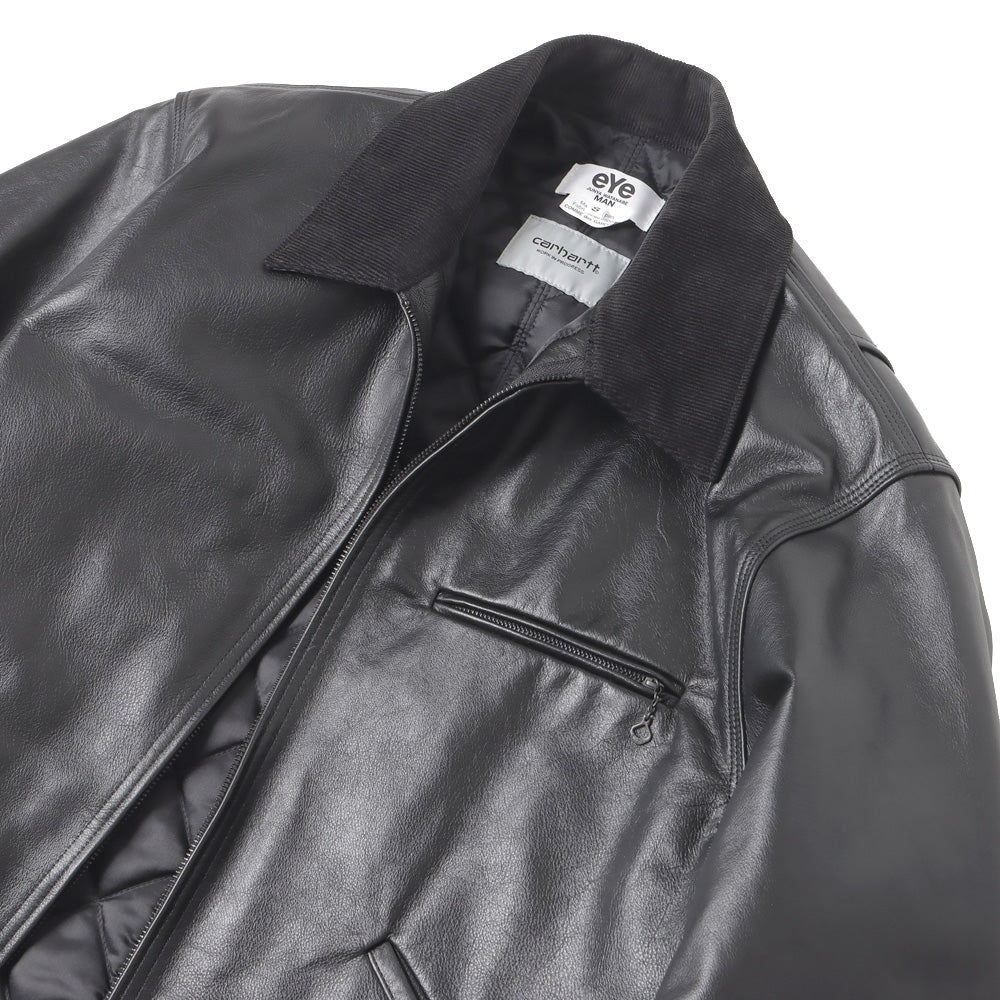 レザー×綿コーデュロイ Carhartt Wネーム J905