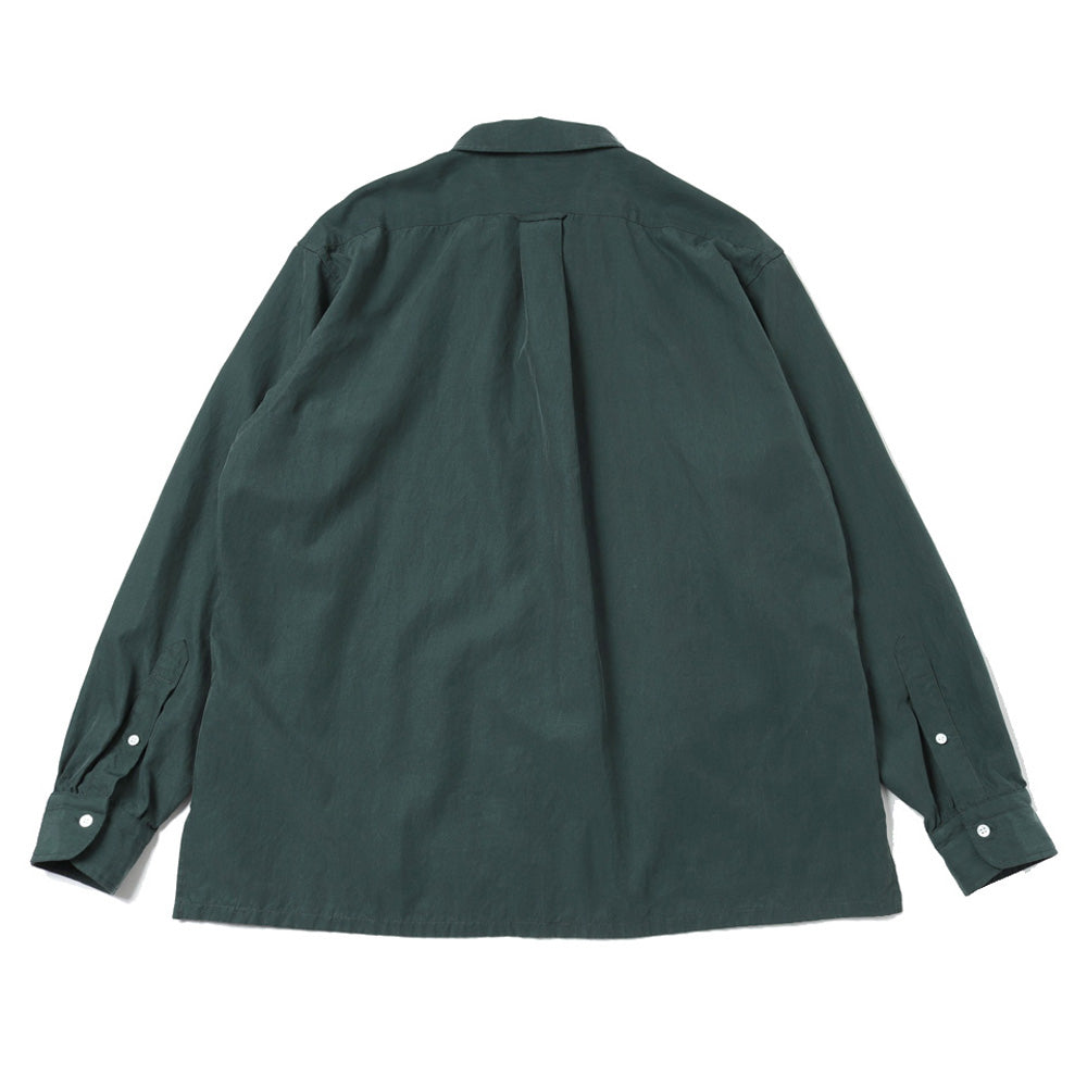 Silk Cotton Open Collar L/S Shirt