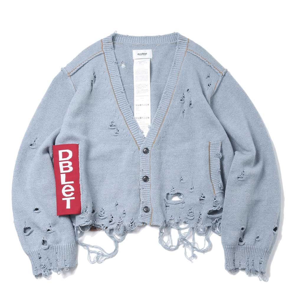 doublet(ダブレット)RECYCLE DENIM YARN CARDIGAN (25SS53KN180 