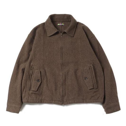 WOOL ZIP BLOUSE