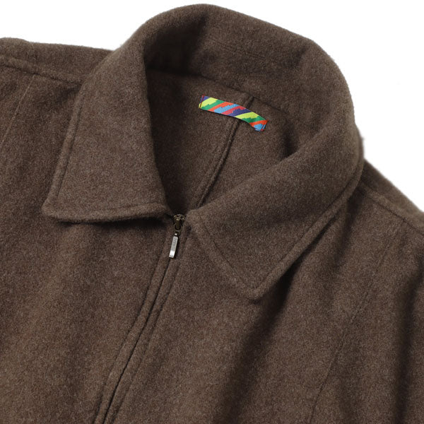 WOOL ZIP BLOUSE