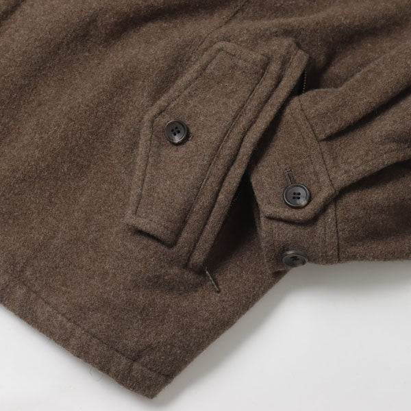 WOOL ZIP BLOUSE