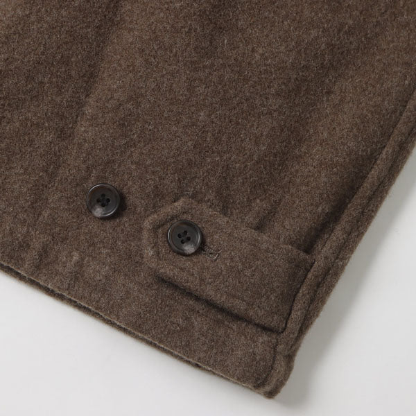 WOOL ZIP BLOUSE