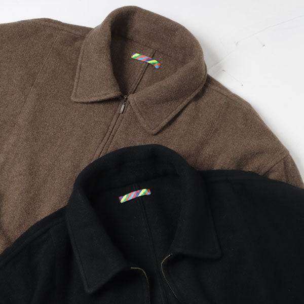 WOOL ZIP BLOUSE