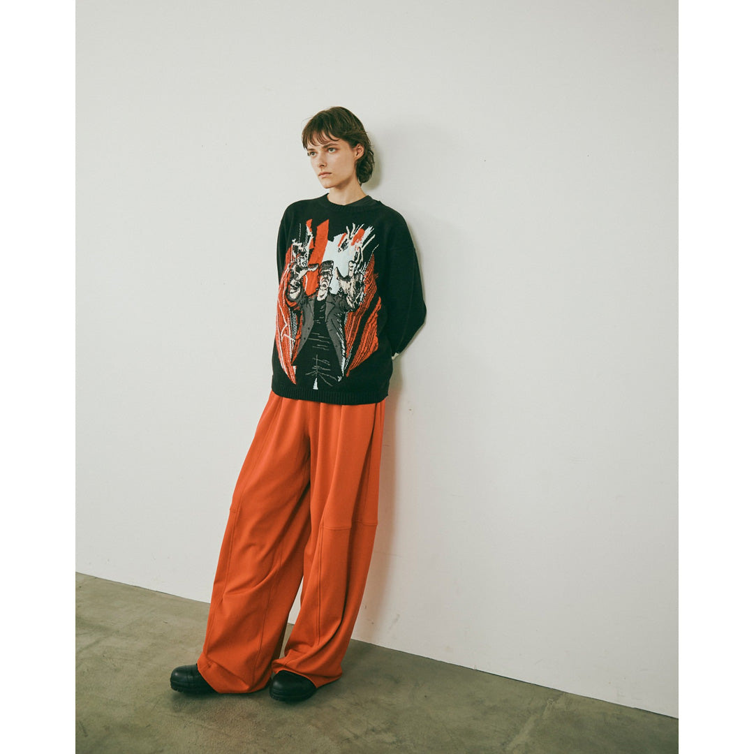 Frankenstein knitted pullover