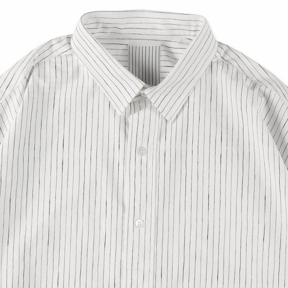 COTTON STRIPE SLIT SHIRT