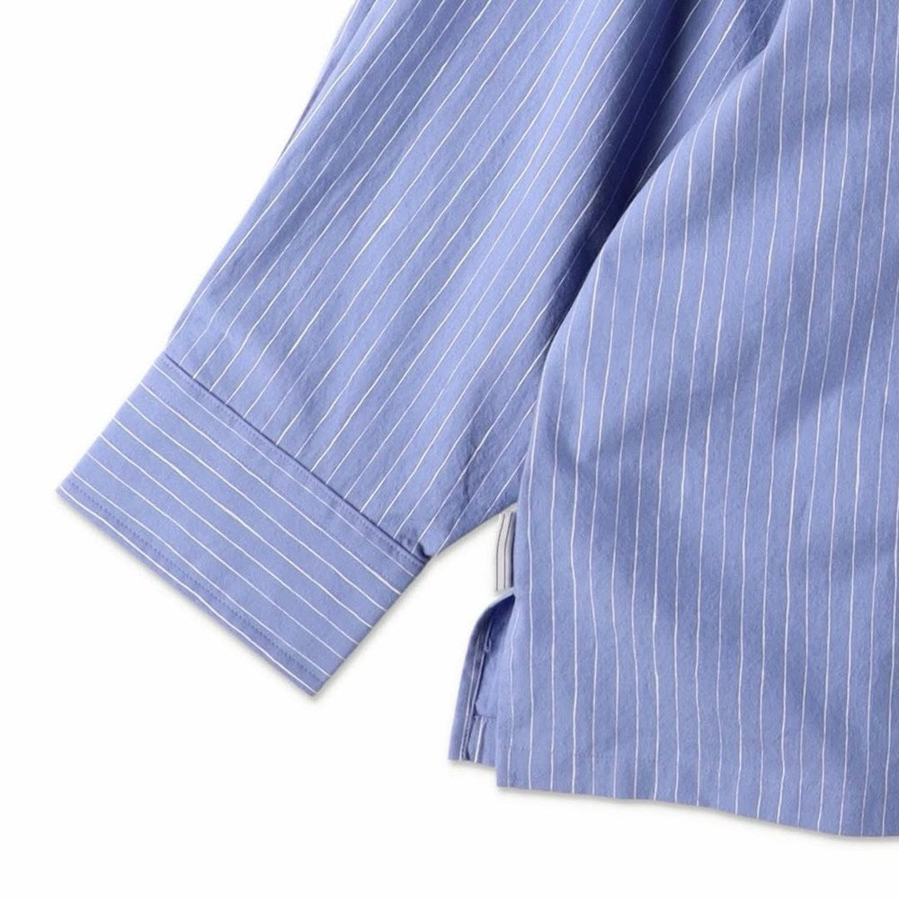 COTTON STRIPE SLIT SHIRT