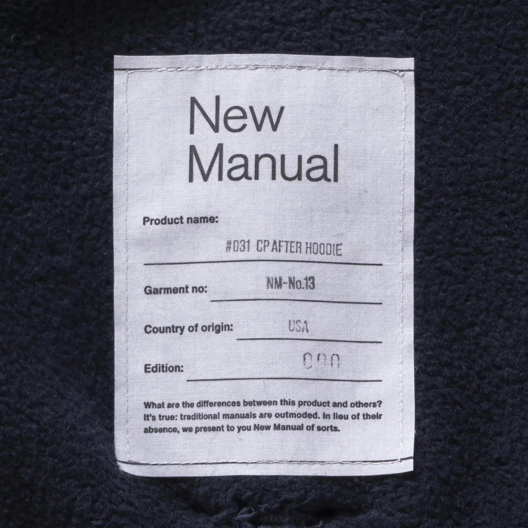 New Manual) #031 CP AFTER HOODIE (SWP-YY-003) | New Manual