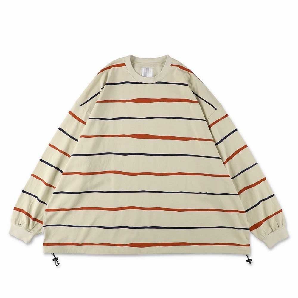 S.F.C (Stripes For Creative) SUPER BIG STRIPE LS TEE (W