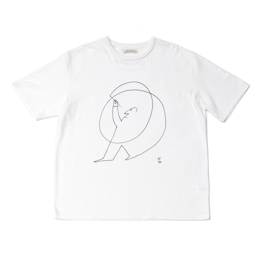 CREW-NECK TEE (Saul Steinberg)