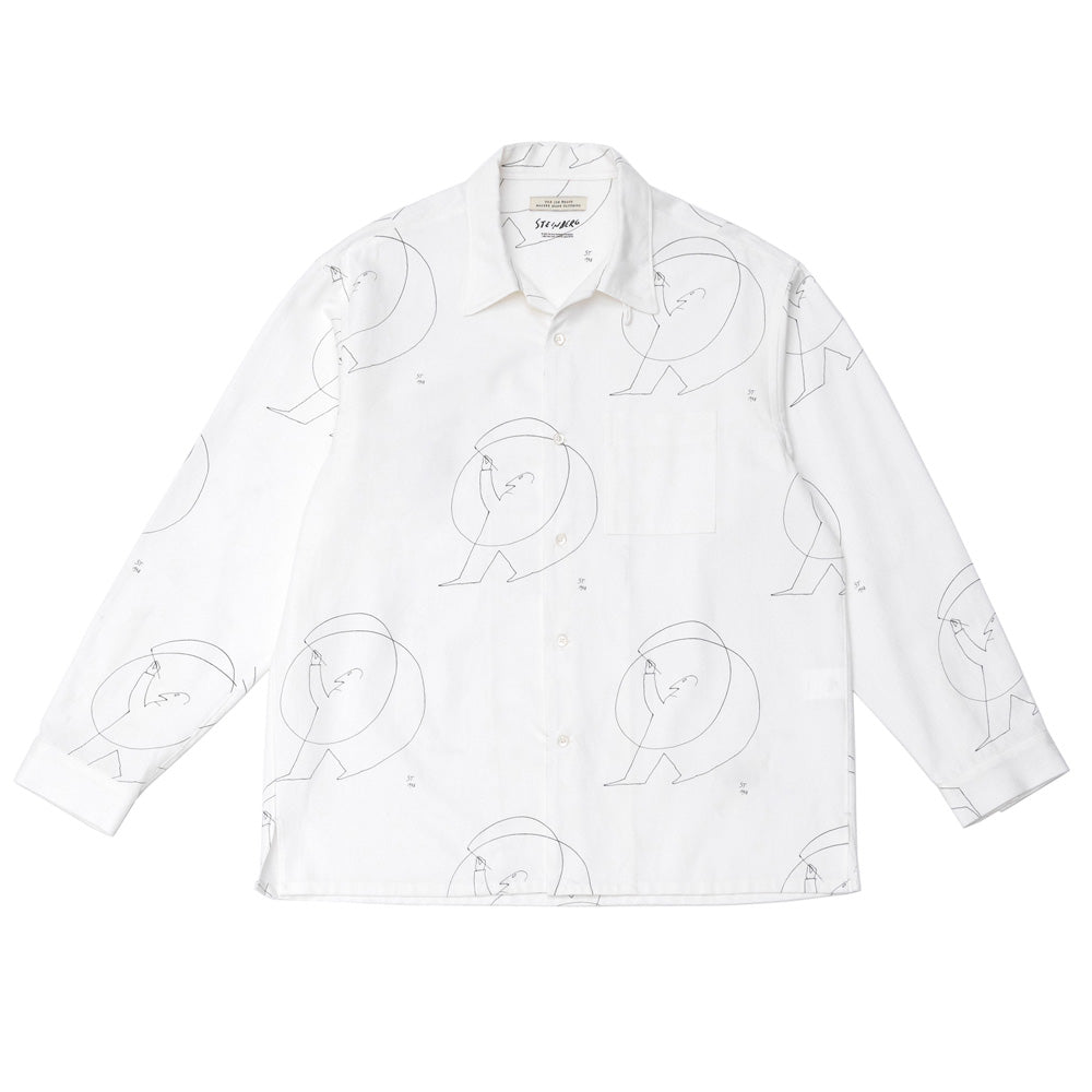 OPEN COLLAR SHIRTS (Saul Steinberg)