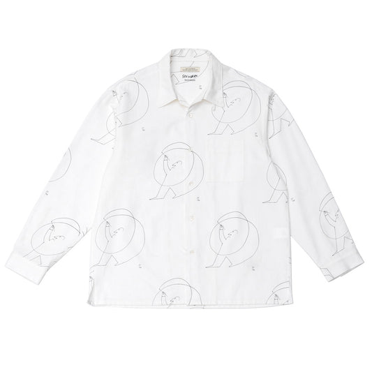 OPEN COLLAR SHIRTS (Saul Steinberg)