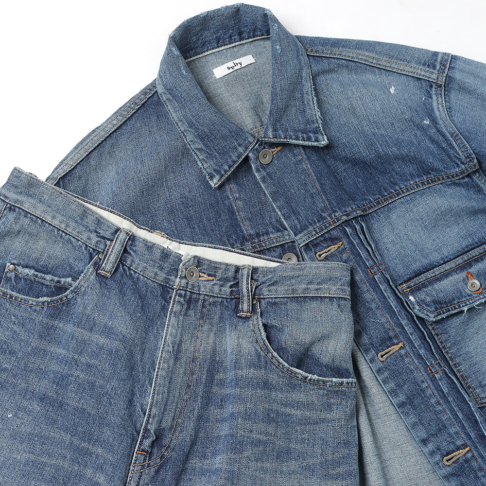 saby(サバイ)KAMATA DENIM JACKET TYPE 2ND - Vintage Wash - - 12.5oz 