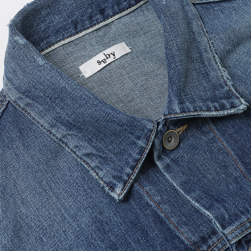 saby(サバイ)KAMATA DENIM JACKET TYPE 2ND - Vintage Wash - - 12.5oz 