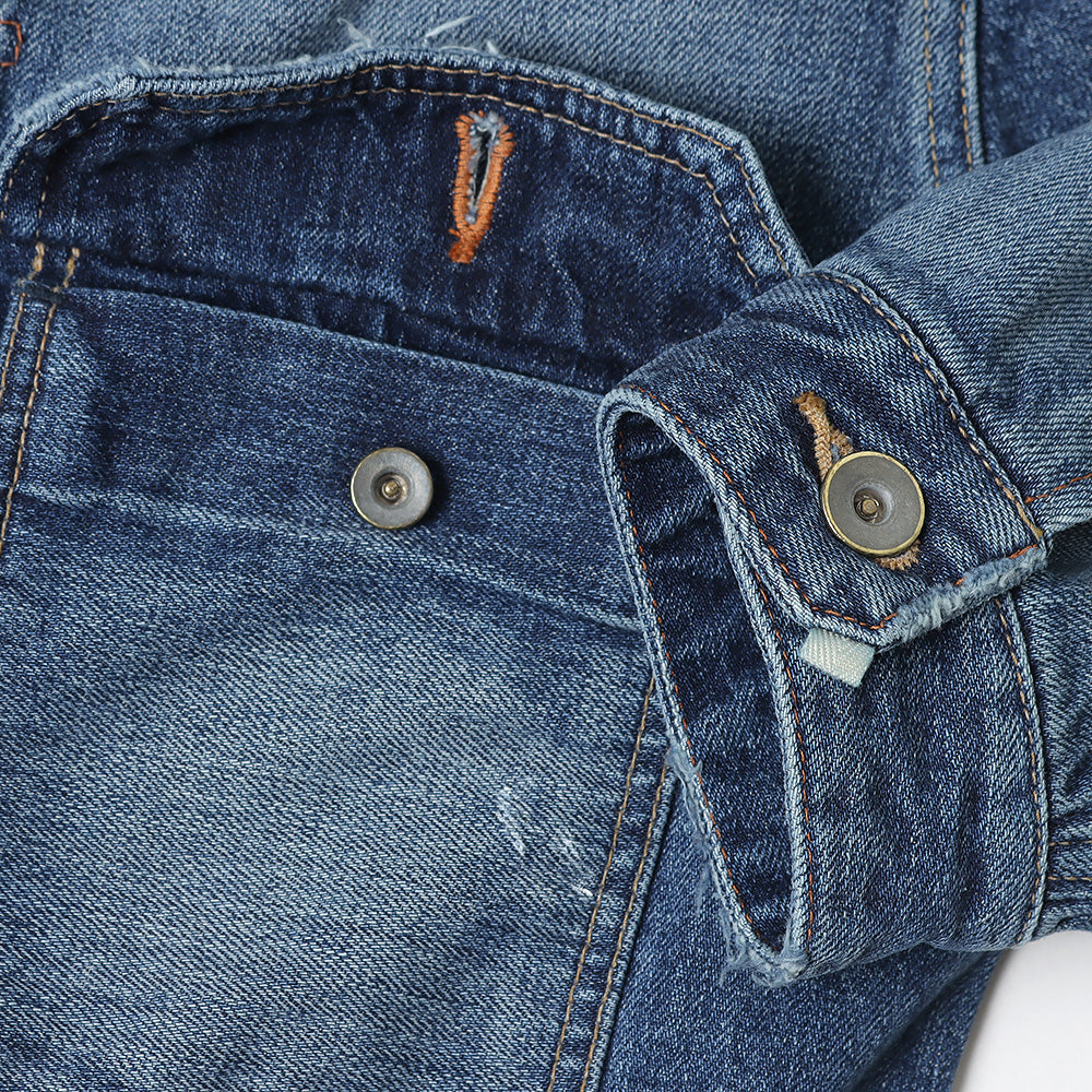 美品 24AW saby KAMATA DENIM JACKET 409P▲ saby(サバイ)KAMATA DENIM JACKET TYPE 2ND - Vintage Wash