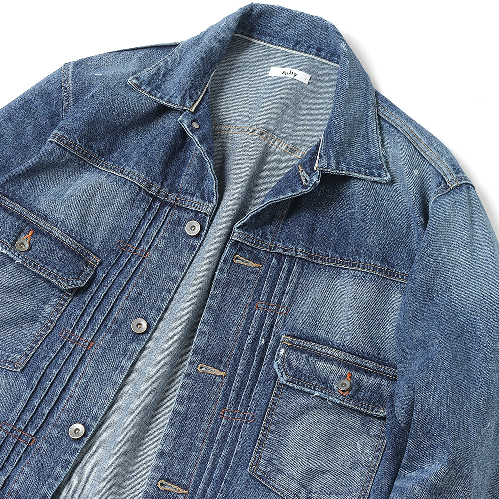 saby(サバイ)KAMATA DENIM JACKET TYPE 2ND - Vintage Wash - - 12.5oz 