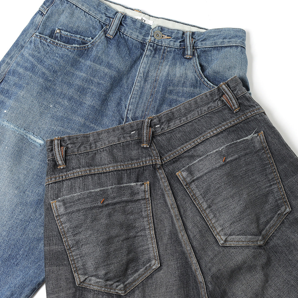saby(サバイ)KAMATA DENIM TROUSER TYPE01 - Vintage Wash - - 12.5oz 