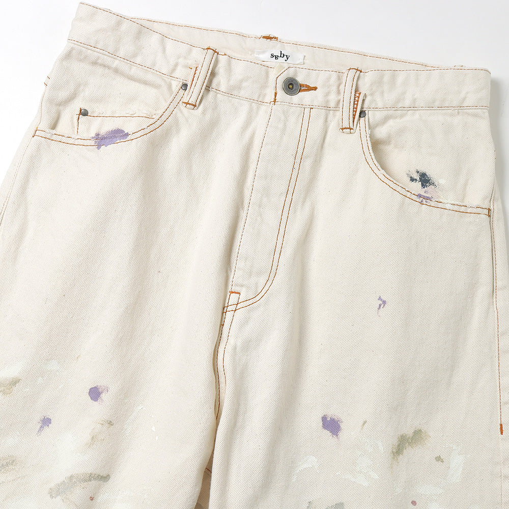 saby(サバイ)KAMATA DENIM TROUSER TYPE01 - Paint Vintage - - 12.5oz 