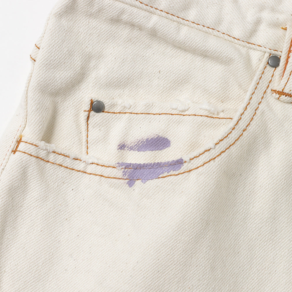 saby(サバイ)KAMATA DENIM TROUSER TYPE01 - Paint Vintage - - 12.5oz