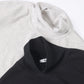 HIGH NECK LONG SLEEVE TEE - 26/1 BD Micro Waffle -