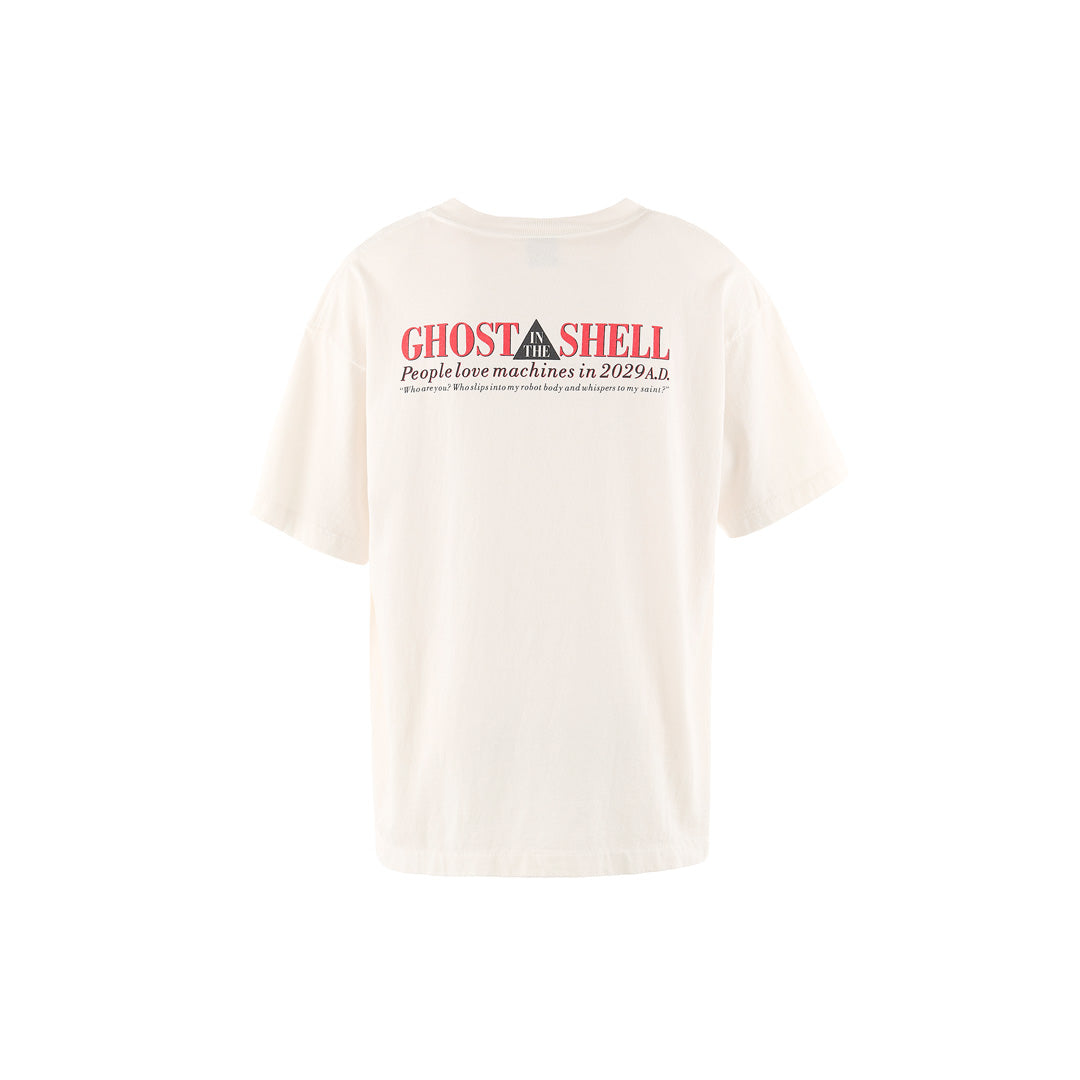 SAINT Mxxxxxx X Ghost in the Shell GS_SS TEE GITS WHITE