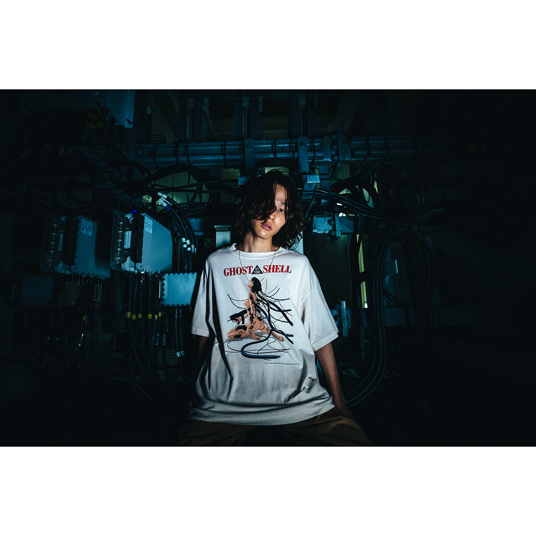 SAINT Mxxxxxx X Ghost in the Shell GS_SS TEE GITS WHITE