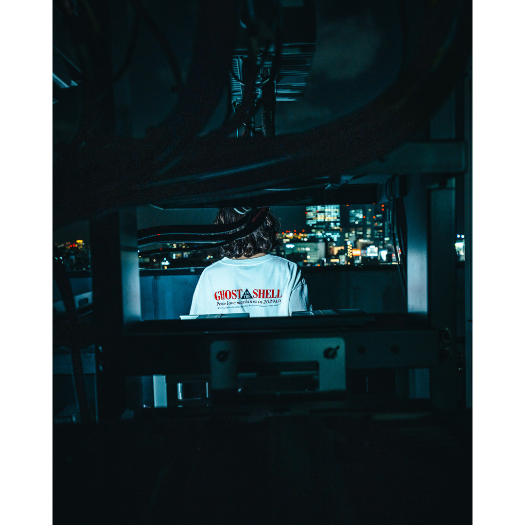 SAINT Mxxxxxx X Ghost in the Shell GS_SS TEE GITS WHITE