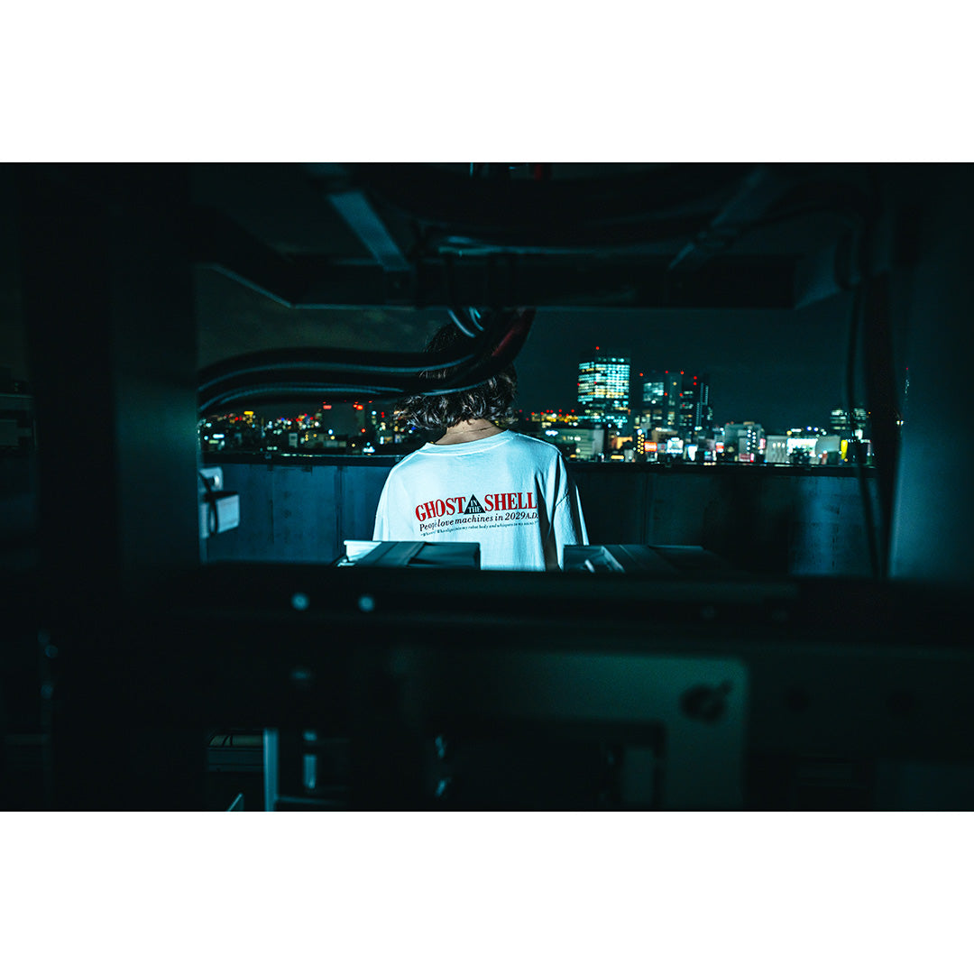 SAINT Mxxxxxx X Ghost in the Shell GS_SS TEE GITS WHITE