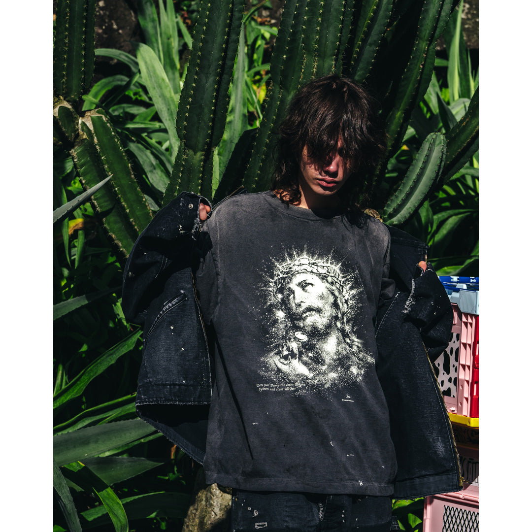 殿堂 S/S (セントマイケル) Mxxxxxx Saint TEE SM-HR8-0000-016 JESUS トップス