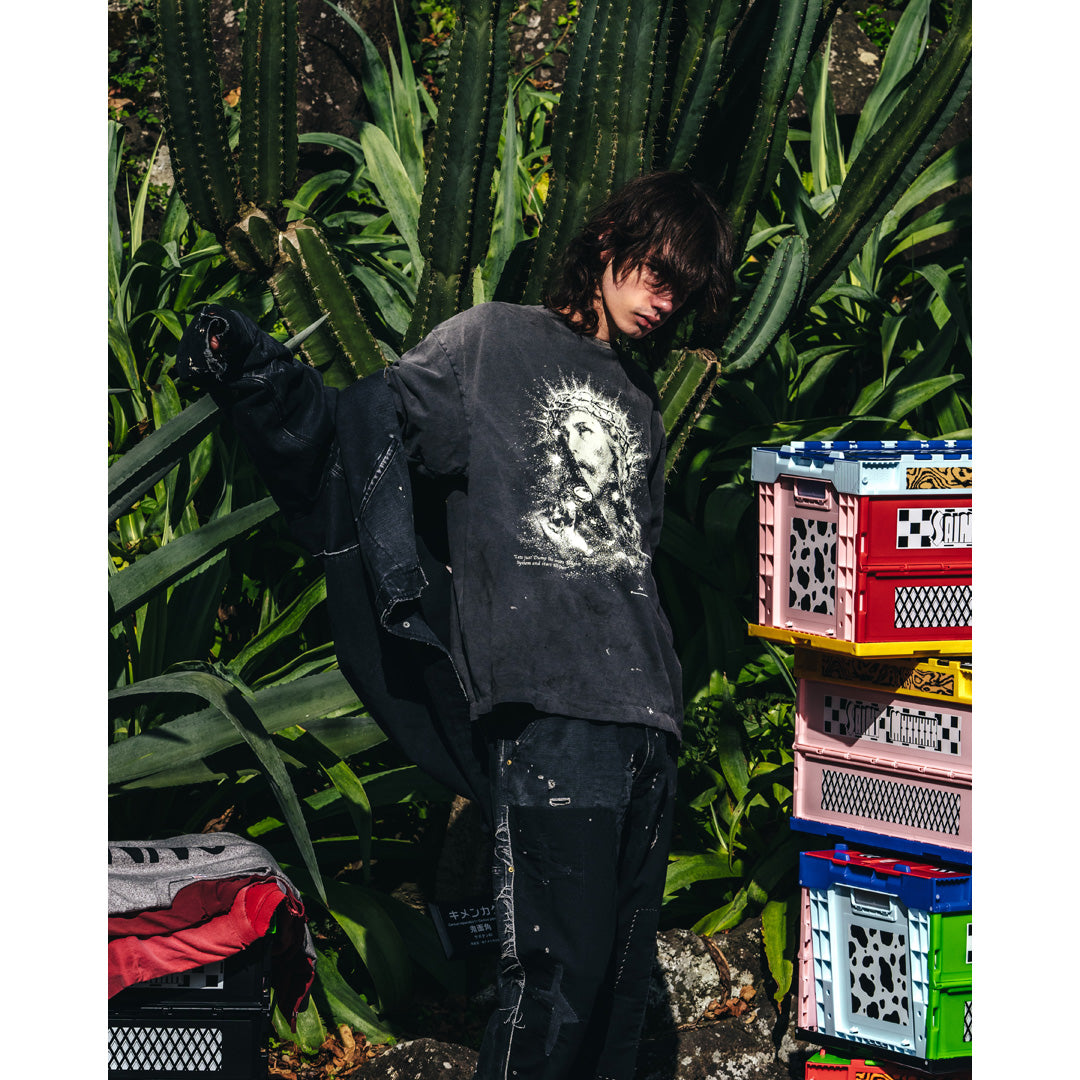 Saint Mxxxxxx (セントマイケル) S/S TEE JESUS SM-HR8-0000-016