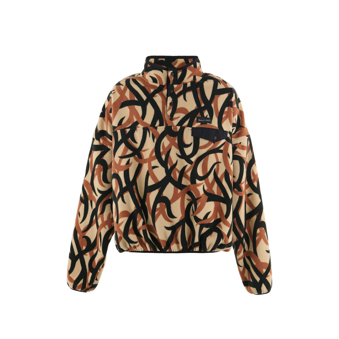 FLEECE PULLOVER TRIVAL CAMO