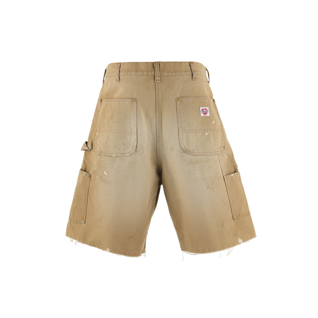 DOUBLE KNEE SHORTS / BEIGE