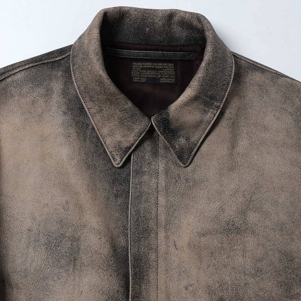 SAINT Mxxxxxx × Hajime Sorayama LEATHER A2 JKT