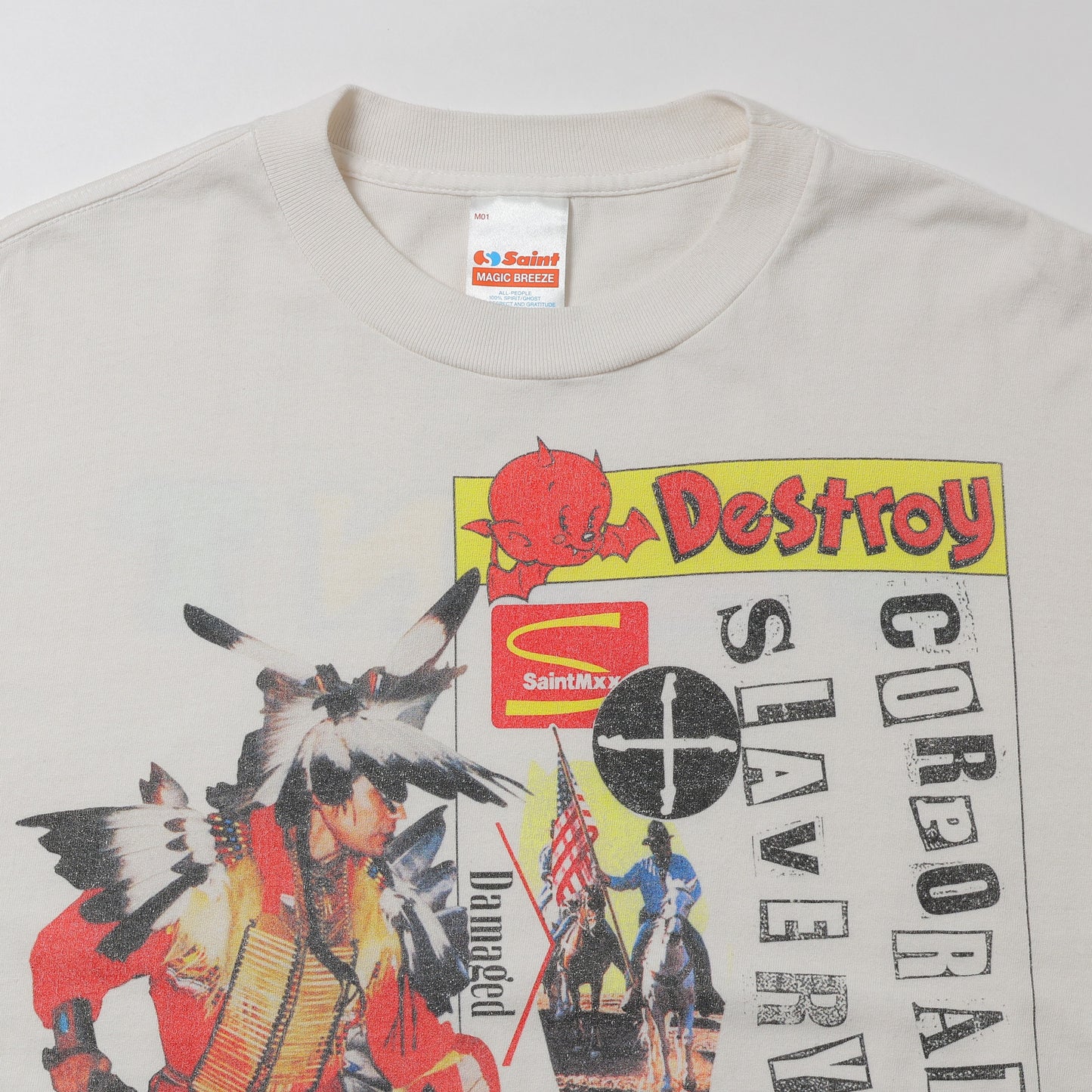 SAINT Mxxxxxx_Jamie Reid S/S T-SHIRT DESTROY