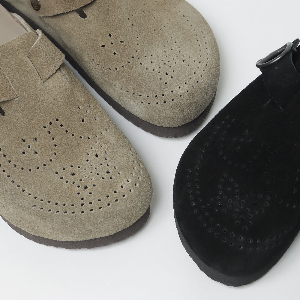 Clog Sandals - Suede Long.