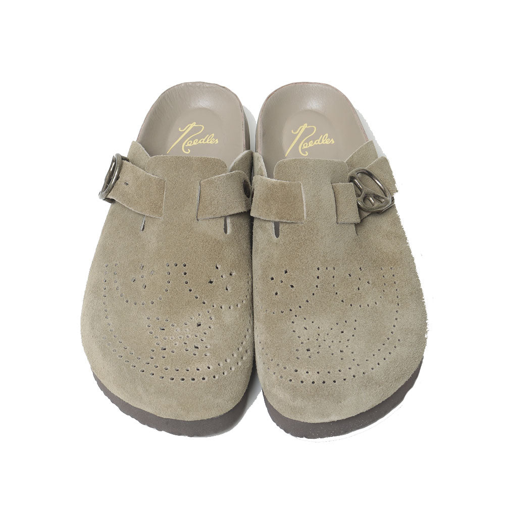 Clog Sandal - Suede Lthr.