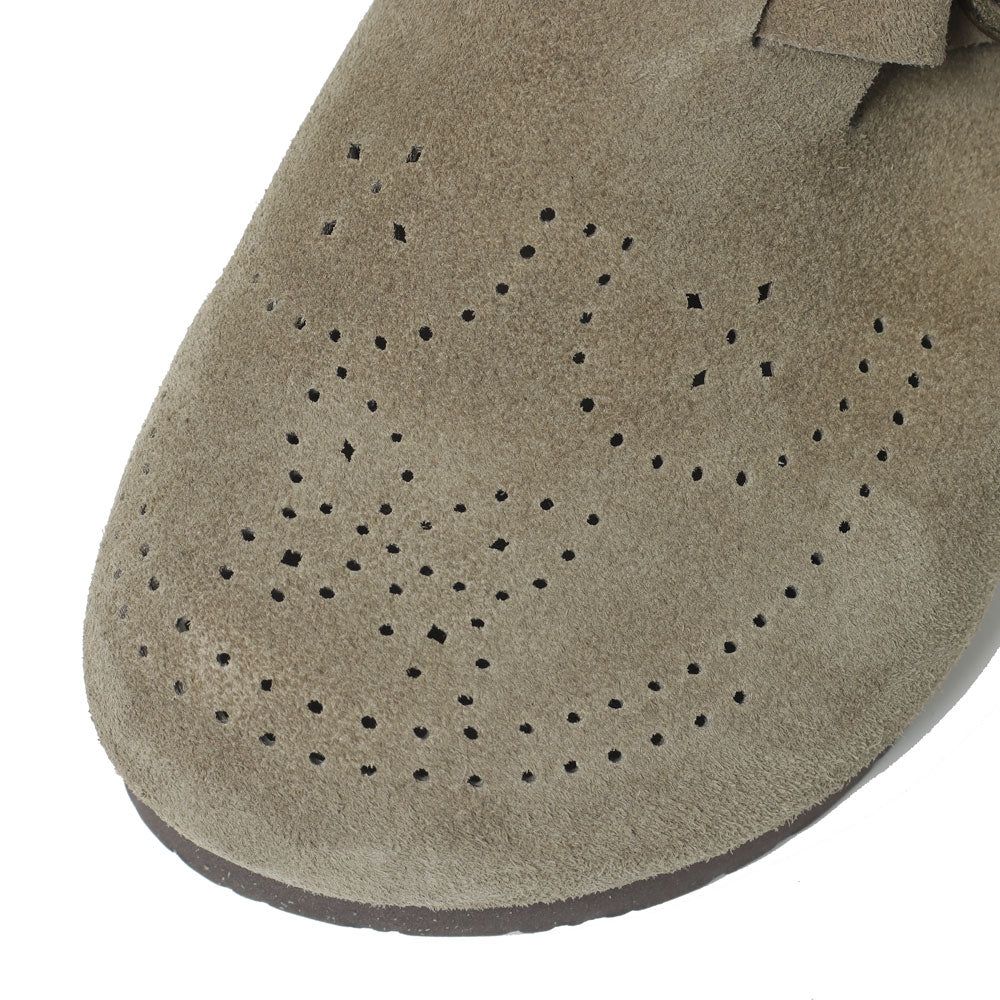 Clog Sandal - Suede Lthr.