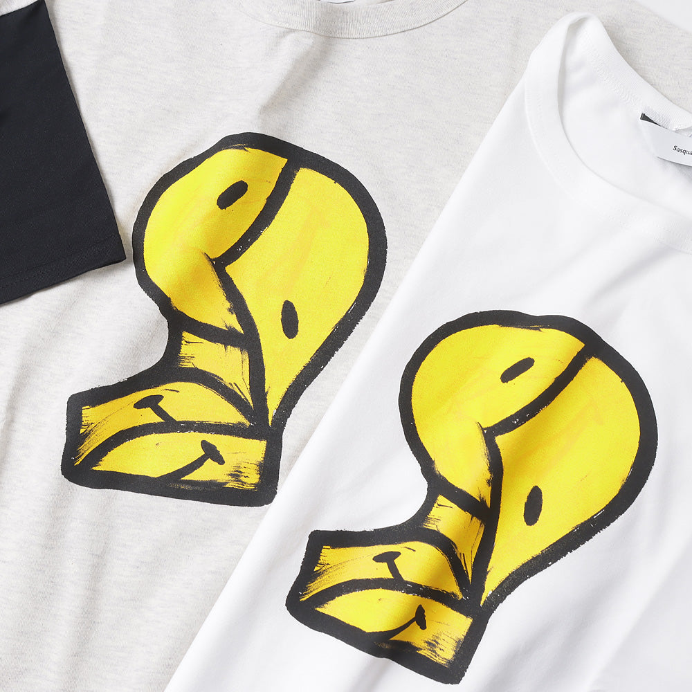 CUBISM SMILE 2TONE H/S T-SHIRT