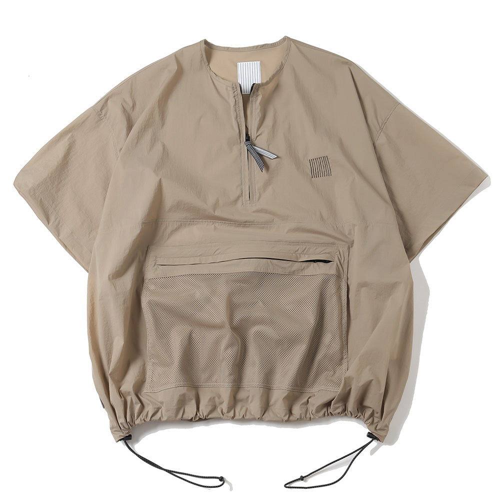 HALF ZIP NYLON SHIRT